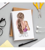 Kız Karakter Tasarımlı Defter