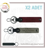 Hız Tutkunlarına, İsim Plaka ve 0 Rh (+) Kan Grubu x2 Anahtarlık Seti Armağanı, Kül Gri-Bordo-Laci (Çok Renkli)