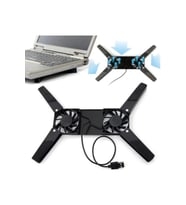 Özel Üretim Çift Fanlı Katlanabilir Laptop Soğutucu Tüm Modellerle Uyumlu