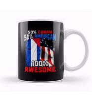 50% Curacaoan 50% American %100 Awesome Immigrant Kupa Bardak Porselen
