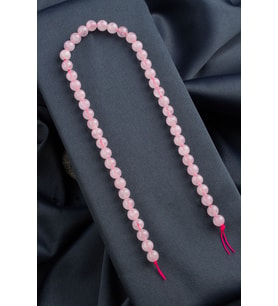 Pembe Kuvars Doğal Taş Parlak Pembe Küre Kesim 8mm Dizi [B+]