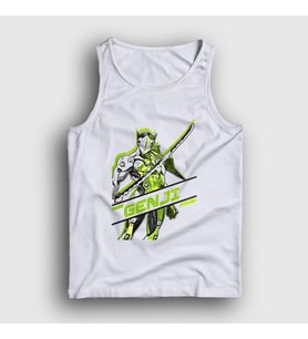 Presmono Unisex Beyaz Genji Oyun Overwatch Atlet 358491tt