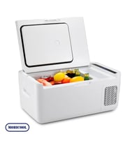 Mobicool MCG15 12/24Volt 220V 15 Litre Kompresörlü Oto Buzdolabı (BEYAZ-LACIVERT-BEYAZ)