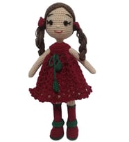 Kuşburnu Bebek Amigurumi Organik Oyuncak