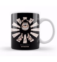 Gnasher Retro Japanese Kupa Bardak Porselen