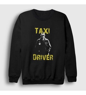 Presmono Unisex Siyah Veteran Film Taxi Driver Sweatshirt 251511tt