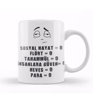 Komik Söz Sosyal Hayat Kupa Bardak Porselen