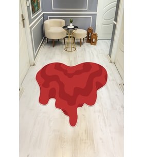 Dijital Baskı Modern Kaymaz Taban Halı H0411