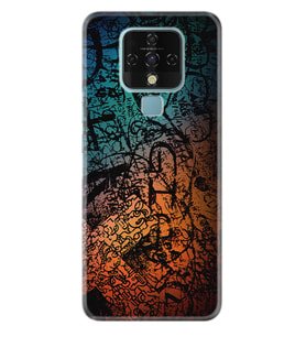 Tecno Camon 16 18P Pova Pova 3 Pova Neo Kılıf Desemli Silikon İşaretler Tuval 1716