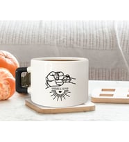 BK Gift Kişiye Özel İsimli Siyah Kulplu Çay & Kahve Fincanı-11, Arkadaşa Hediye, Sevgiliye Hediye