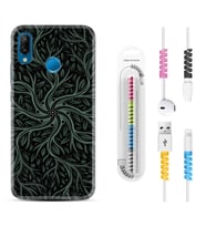 Huawei P20 Lite Mate 10 20 Lite Pro P40 Lite KılıfKablo Koruma Spiral Silikon Sarmaşıklar 1675