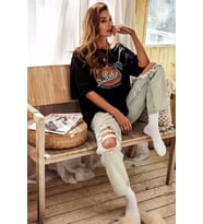 Aloha Baskılı Unisex Tasarım Tshirt (STD)