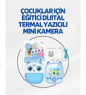 Dijital Termal Yazıcılı Mini Kamera – HD Video &amp; Anında Fotoğraf Çıktısı