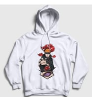Presmono Unisex Beyaz Pain Anime Naruto Kapüşonlu Sweatshirt 318407tt