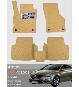 RENAULT TALİSMAN (2015-2022) Uyumlu EVA Paspas Tam Set–Oto Paspas,Araca Özel,Kolay Montaj