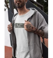 pilelistore- Unisex Bisiklet Yaka Baskılı Oversize T-Shirt - Beyaz