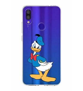 Xiaomi Redmi Note 7 Pro Uyumlu Kapak Donald Duck Tasarımlı Şeffaf Silikon Kılıf