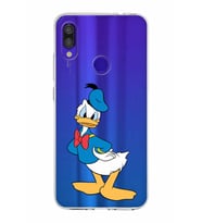 Xiaomi Redmi Note 7 Pro Uyumlu Kapak Donald Duck Tasarımlı Şeffaf Silikon Kılıf