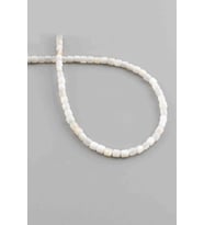 Sedef Doğal Taş Parlak Beyaz Silindir Kesim 3.5x3.5mm Dizi [AA]