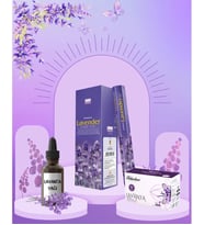 Lavanta Yağı 20 ml + Lavanta Çayı 20li + Lavanta Tütsüsü 20 çubuk
