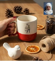 Kişiye Özel Karikatürlü Cute But Capricorn Oğlak Burcu Kupa Bardak Pro Doğum Günü Hediyesi