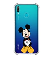 Huawei Y9 2019  Köşe Korumalı Antişok Kapak Mickey Mouse Tasarımlı Şeffaf  Kılıf