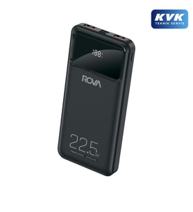 Rova PWS608 Power Bank Hızlı Şarj Göstergeli PD 10.000 MAh 22.5w Destekli KVK Garantili