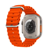Microsonic Apple Watch Series 7 41mm Kordon Ocean Band Turuncu