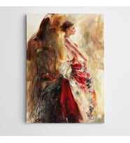 Renkler Elbise Modern Sanat  Kanvas Tablo