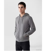 LCWAIKIKI Classic Lacivert Kapüşonlu Erkek Fermuarlı Sweatshirt