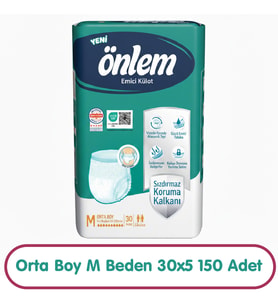 Önlem Emici Külot M Beden 30x5 150 Adet
