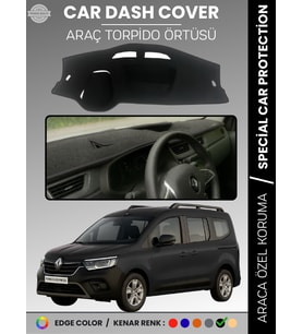 RENAULT KANGOO EXPRESS (2021-2024) Torpido Örtüsü Ön Göğüs Koruma Torpido Koruma Araca Özel Tam Uyum