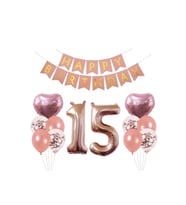 Çıtıpıtıstore 15 Doğum Günü Balon Seti