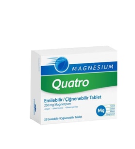 Magnesium Quatro 32 Çiğneme Tableti