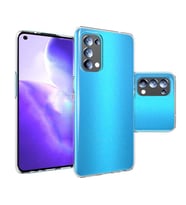 Oppo Reno 5 5G Kılıf Şeffaf Silikon Hibrit Case (Renksiz)