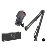 Gaming RGB Mikrofon Seti Boom Mikrofon Kolu Type-C 192kHz 24Bit Siyah M835B