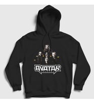 Presmono Unisex Siyah Band Metal Avatar Kapüşonlu Sweatshirt 430448tt