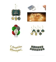 Ramazan Temalı  led ışıklı Süsleme Seti 6 lı Set