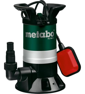 Metabo Kirli Su Pompası, Bahçe Sulama Için, Maks. Basma Miktarı 7500 L/M, Plastik Pompa Gövdesi, 250