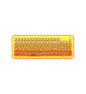 Jedel WKB104 Kablosuz Bluetooth + 2.4Ghz Çift Modlu Klavye - Retro Daktilo Tasarımlı