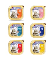 Plaisir 6'lı Süper Karışık Kedi Yaş Maması Paketi 6 x 100 gr