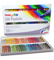 Pentel Phn-50U Yağlı Pastel Boya Seti 50'Li, Çok Renkli