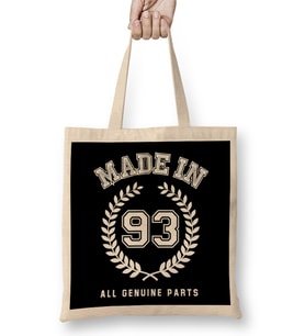 1993 Made In 93 All Genuine Parts Bez Çanta Uzun Saplı