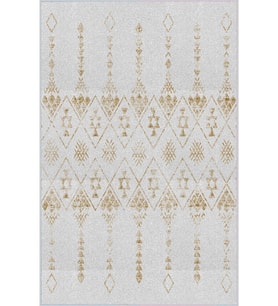 Eliana Home Baskılı, Yıkanabilir Kaymaz Taban Salon Halısı LNA0205-SD612 100x150 cm (Krem)