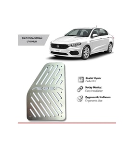 Fiat Egea Uyumlu Krom Ayak Dinlendirme Pedalı - 2015 - 2019 Parça