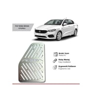 Fiat Egea Uyumlu Krom Ayak Dinlendirme Pedalı - 2015 - 2019 Parça (Karışık)
