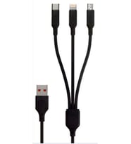 Çoklu Hızlı Şarj Kablosu 120Cm Micro-Type-C Lightining