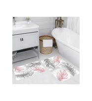 Rovigo Home Dijital Baskılı 2'li Banyo paspas Takımı RVG5054 (Gri)