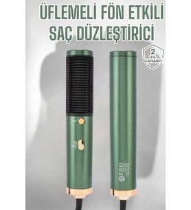 Üflemeli Fön Tarak Düzleştirici Seramik Kaplama Elektriklenme Karşıtı