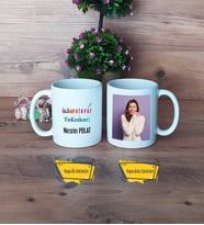 Laboratuvar Teknikeri Kupa Bardak Beyaz Fotoğraflı Tıp Bayramı Hediyesi